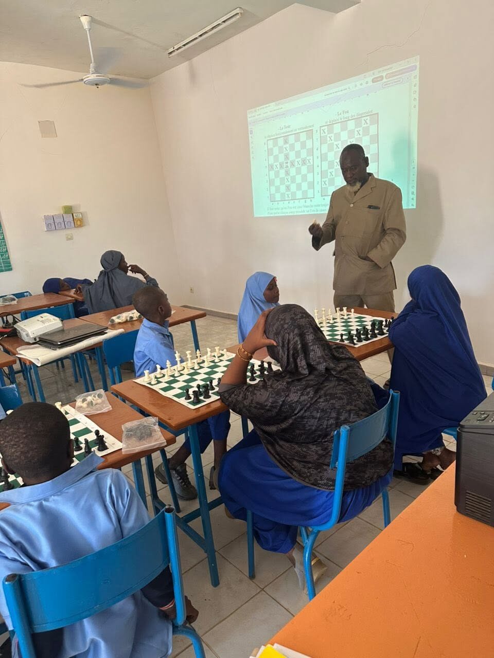 Cours d'échecs au club CSP Bineta
