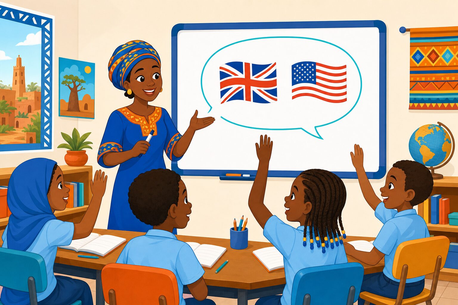 Cours d'anglais — illustration du club