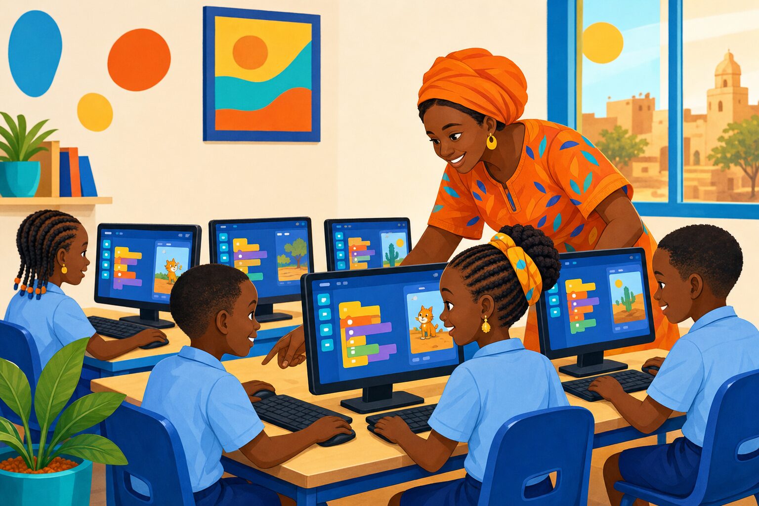 Salle informatique — illustration du club