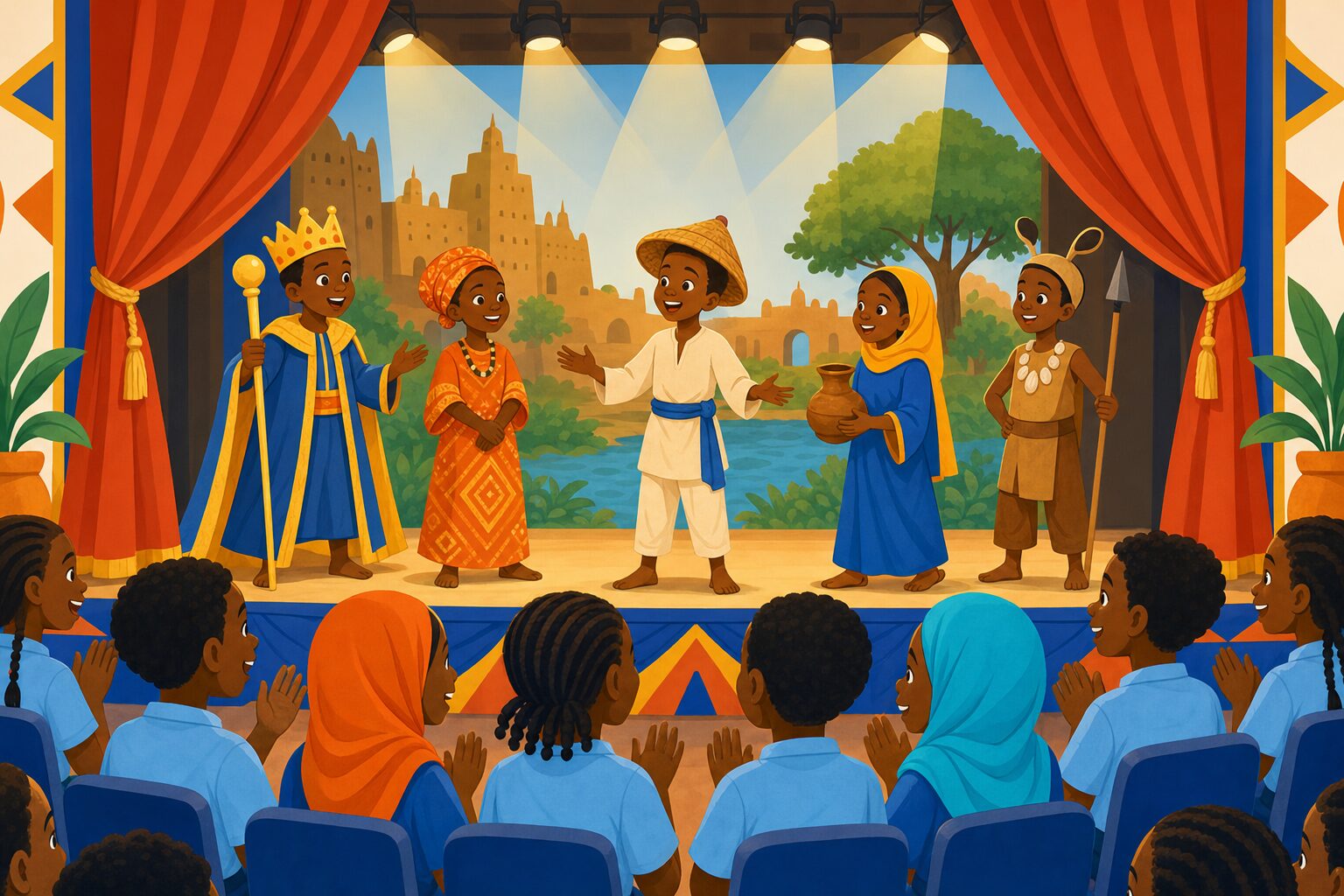Spectacle sur scène — illustration du club théâtre